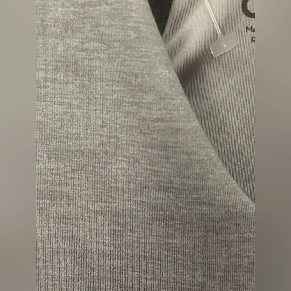 ALO Yoga Light Gray V-Neck Athletic Dress/Romper with shorts underneath. - Picture 3 of 10